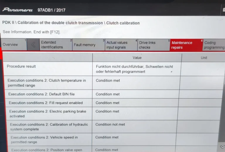 Porsche 911 (997, 991, 992) PDK käigukasti kalibreerimine ja adaptsioon