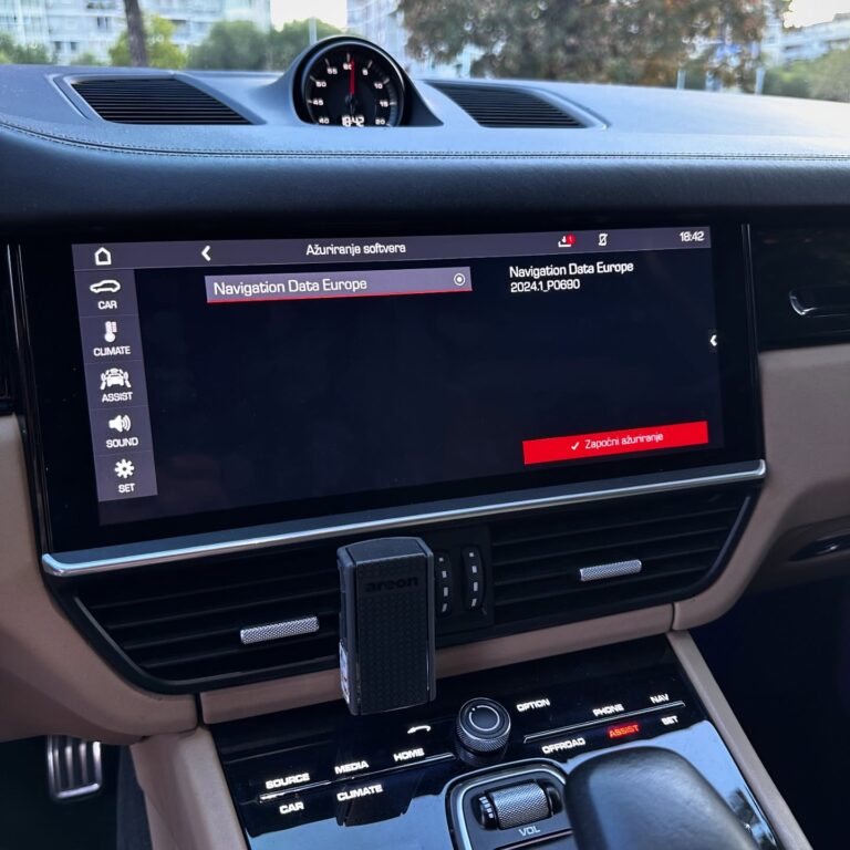 Porsche Cayenne E3 (9Y0, 2019–2022) Aktualizace navigačních map Evropa