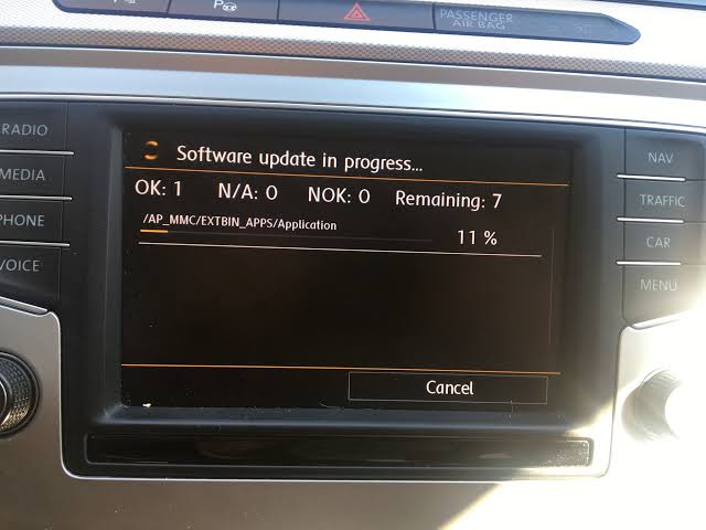 Volkswagen navigatsioonikaartide uuendamine 2027